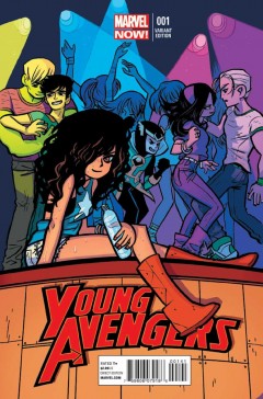 Young Avengers #1 Variant Cover av Scott Pilgrim-skaparen Bryan Lee O'Malley